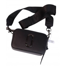 Брендовая женская сумка Marc Jacobs Black | Универсальная Crossbody Bag из качественной эко кожи (0026)