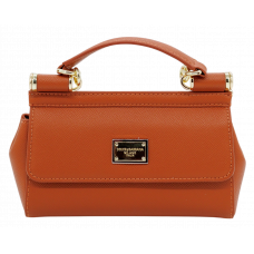 Брендовая женская сумка Dolce & Gabbana Sicily Mini Bag Camel - 0036с - 41234
