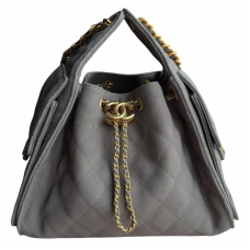 Брендовая женская сумка Chanel 25 Small Handbag in Suede Grey - 012243 Брендовая женская сумка Chanel 25 Small Handbag in Suede Grey - 012243