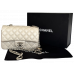 Брендовая женская сумка Chanel Classic 1.55 Small Single Flap Milk/Silver Брендовая женская сумка Chanel Classic 1.55 Small Single Flap Milk/Silver
