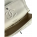 Брендовая женская сумка Chanel Classic 2.55 Medium Double Flap Bag Milk/Silver Брендовая женская сумка Chanel Classic 2.55 Medium Double Flap Bag Milk/Silver