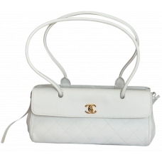 Брендовая женская сумка Chanel East West Small Shopping Bag White - 01255 Брендовая женская сумка Chanel East West Small Shopping Bag White - 01255