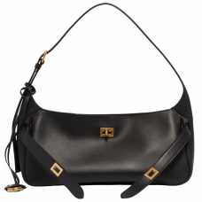 Брендовая женская сумка Balenciaga Bel Air Shoulder Bag Small Black/Gold - 012592