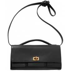 Брендовая женская сумка Balenciaga Bel Air Small Clutch Black/Gold - #art0510 - 012593