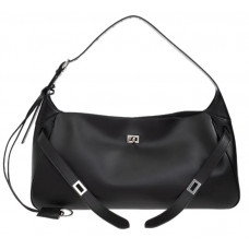 Брендовая женская сумка Balenciaga Bel Air Shoulder Bag Small Black/Silver - 012594