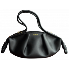 Брендовая женская сумка Loewe Paseo Small Leather Tote Bag Black - 01693