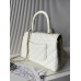 Брендовая женская сумка Chanel Coco Top Handle Flap Bag Milk