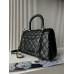 Брендовая женская сумка Chanel Coco Top Handle Flap Bag Black
