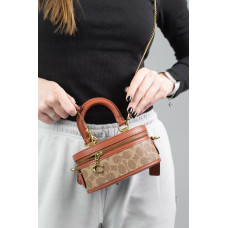 Женская сумка Coach | Cтильная и компактная cross-body из натуральной кожи, Premium качество #art0438