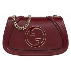 Брендовая женская сумка Gucci Blondie Small Shoulder Bag Burgundy - 05022