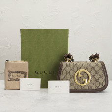 Брендовая женская сумка Gucci Mini Blondie Shoulder Bag Canvas - 05025