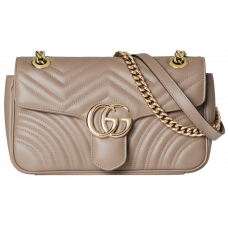 Брендовая женская сумка Gucci Marmont Medium Shoulder Bag Taupe - 051124 Брендовая женская сумка Gucci Marmont Medium Shoulder Bag Taupe - 051124