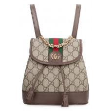 Брендовый женский рюкзак Gucci Ophidia Medium GG Supreme Backpack in Brown - 051125