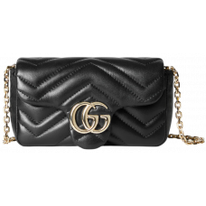 Брендовая женская сумка Gucci Marmont Super Mini Shoulder Bag Black - 0611251 Брендовая женская сумка Gucci Marmont Super Mini Shoulder Bag Black - 0611251