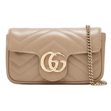 Брендовая женская сумка Gucci Marmont Super Mini Shoulder Bag Beige - 0611253 Брендовая женская сумка Gucci Marmont Super Mini Shoulder Bag Beige - 0611253