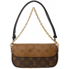 Брендовая женская сумка Louis Vuitton Wallet On Chain Ivy in Monogram Reverse Coated Canvas - 07019
