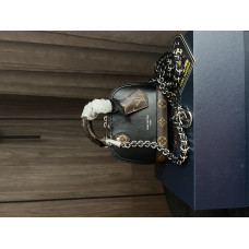 Брендовая женская сумка Louis Vuitton Nano Alma BB Monogram Black/Brown - 07025