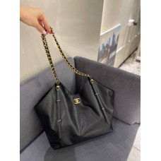 Брендовая женская сумка Chanel Large Hobo Bag Black | Стильная и вместительая Tote Bag 11432