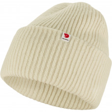 Вязаная шерстяная шапка с отворотом Fjallraven Heavy Beanie (Chalk White) 12100006.113