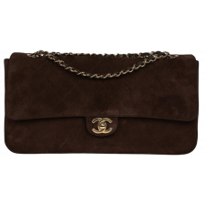 Брендовая женская сумка Chanel Maxi "Souplissimo" Small Flap Bag Dark Brown Suede - 1263-ayka - ALEKSANDROVA
