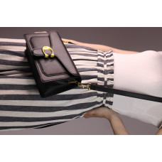 Coach Tabby Black | Cтильная классическая брендовая женская сумка Crossbody/Shoulder Bag из экокожи (1507)