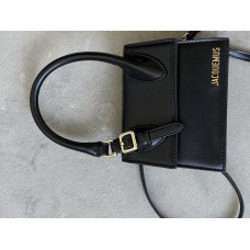 Брендовая женская сумка Jacquemus Le Chiquito Moyen Boucle Black | Cтильная и оригинальная кросс-боди из экокожи 20250-1