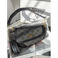 Guess Dream Saddle Bag Grey | Cтильная и компактная брендовая женская сумка Crossbody из экокожи (20424-1)