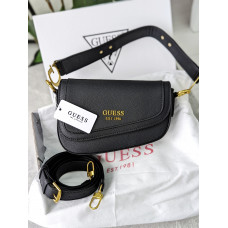 Guess Dream Saddle Bag Black | Cтильная и компактная брендовая женская сумка Crossbody из экокожи (20424-2