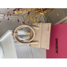 Брендовая женская сумка Jacquemus Le Chiquito Beige | Cтильная и оригинальная кросс-боди из экокожи 20468-4