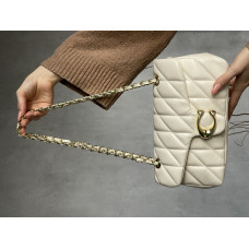 Брендовая женская сумка Coach Tabby Milk | Cтильная и компактная Shoulder Bag из экокожи (20471-1)