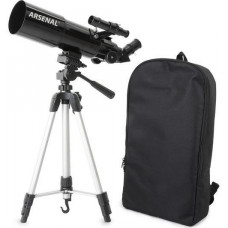 Телескоп Arsenal Travel 80/400 с рюкзаком и адаптером для смартфона, рефрактор (22030AR)