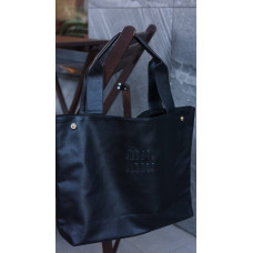 Miu Miu Ivy Leather Black | Стильная брендовая женская сумка-шоппер Tote Bag из натуральной кожи 3001Р