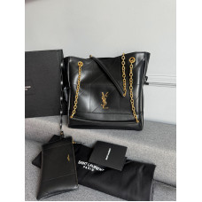 Брендовая женская сумка-шоппер Saint Laurent Jamie Shopping Black | Cтильная и вместительная Tote Bag - 3231