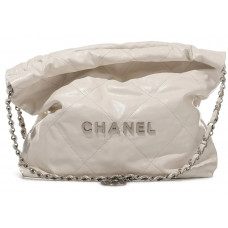 Брендовая женская сумка Chanel 22 Small Hobo Bag White/Silver - 3913-gi Брендовая женская сумка Chanel 22 Small Hobo Bag White/Silver - 3913-gi