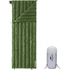 Пуховый спальный мешок-одеяло Naturehike CWM400 CNK2300SD013 (Green) 6976023920899