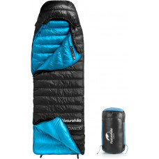 Пуховый спальный мешок Naturehike CW400 NH18C400-D, L (Black/Blue) 6976507666831