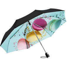 Зонт cкладной мини автомат Fare 75460 Black/Macaron design (75460-macaron)