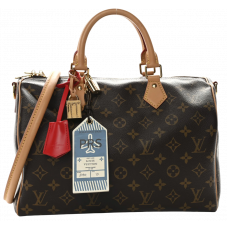 Брендовая женская сумка Louis Vuitton Speedy 30 Crafty Monogram Canvas Handbags - L605 - 76822