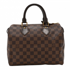 Брендовая женская сумка Louis Vuitton Speedy 25 Damier Ebene Canvas - 76826 - P1014