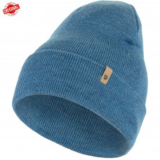 Шерстяная шапка с отворотом Fjallraven Classic Knit Hat (Dawn Blue) 77368.543