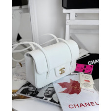 Брендовая женская сумка Chanel Preppy Coco Small Bag White/Gold - astreya-829353 Брендовая женская сумка Chanel Preppy Coco Small Bag White/Gold - astreya-829353