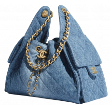 Брендовая женская сумка Chanel 25 Small Handbag Blue Denim - 829357-astreya Брендовая женская сумка Chanel 25 Small Handbag Blue Denim - 829357-astreya