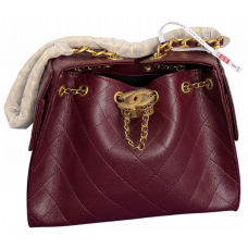 Брендовая женская сумка Chanel 25 Small Bucket Bag in Leather Burgundy - 7997 - 911-ayka Брендовая женская сумка Chanel 25 Small Bucket Bag in Leather Burgundy - 7997 - 911-ayka