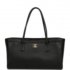 Брендовая женская сумка Chanel Small Cerf Shopping Bag Black/Gold - VALERI STYLE - 9533val