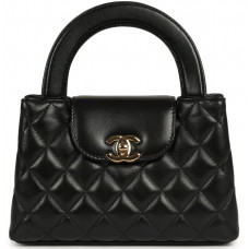 Брендовая женская сумка Chanel Kelly Small (Nano) Bag Black Premium - 9653val Брендовая женская сумка Chanel Kelly Small (Nano) Bag Black Premium - 9653val