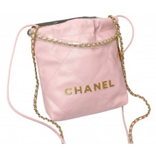 Брендовая женская сумка Chanel 22 Mini Handbag Pink/Gold - 97571-valery Брендовая женская сумка Chanel 22 Mini Handbag Pink/Gold - 97571-valery
