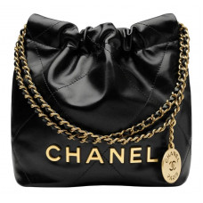 Брендовая женская сумка Chanel 22 Mini Handbag Black/Gold - P10159 - С117 - 97575-valery Брендовая женская сумка Chanel 22 Mini Handbag Black/Gold - P10159 - С117 - 97575-valery