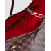 Брендовая женская сумка Louis Vuitton Neverfull MM Tote Bag in Damier Ebene Canvas Brown
