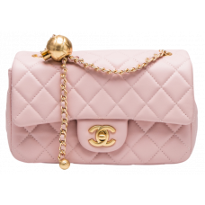 Брендовая женская сумка Chanel Classic 1.55 Small Single Flap Pink/Gold - Accessbagg - pr2921 - S02060 - C394 - 991005 - 012251