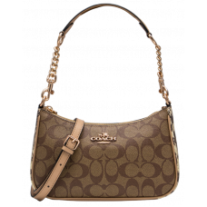 Брендовая женская сумка Coach Teri In Signature Canvas Caramel - 991021